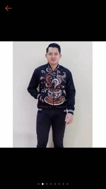 Jaket batik lapis furing  ori solo sragenan super jumbo xxxl xxxxl( Ld &gt;135cm )