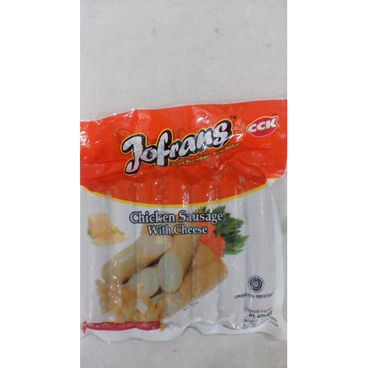 JOFRANS SOSIS AYAM RASA KEJU BAKAR 7 PCS 500 GR / CHICKEN SAUSAGE