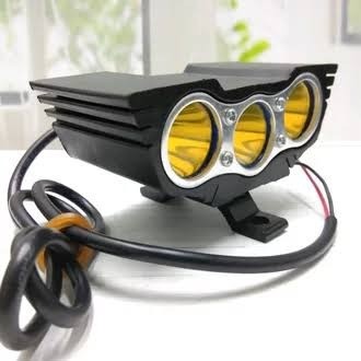 LAMPU tembak led mata 3 OWL 3 MATA cahaya kuning atau putih JUMBO