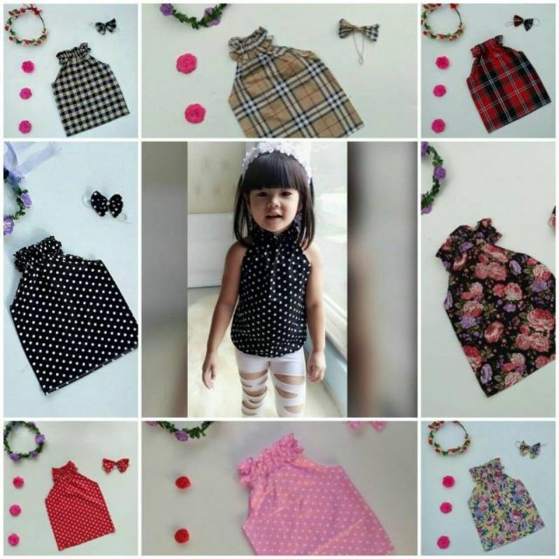 Baju Pretty Blouse Anak + Pita