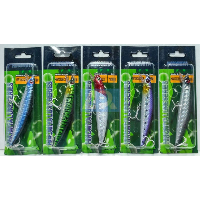 HINOMIYA LURE HW1062 105MM / Lure Hinomiya Best Seller / Lure Hinomiya Murah Berkualitas