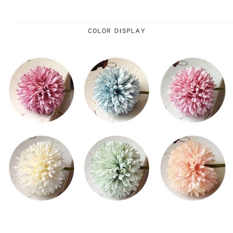 Bunga Plastik Dandelion PREMIUM - Bunga Hydrangea - Bunga Impor Dekorasi Hiasan Pesta Rumah-4