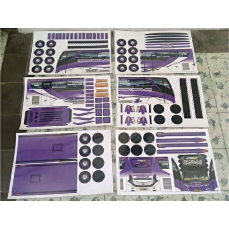Lembaran Papercraft Bus SUDIRO TUNGGA JAYA/STJ JB3+SHD A.K.A VARESH  Skala 1:20