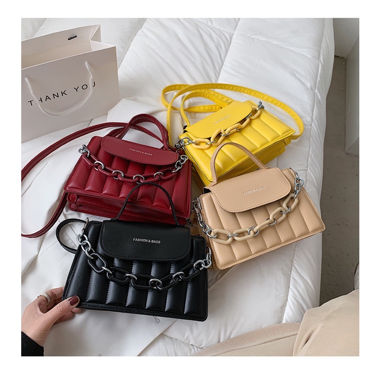 Satu7an T225 Tas Selempang Wanita Fashion Korea Style Tas Wanita Tas Import Tas Rantai Sling Bag PU