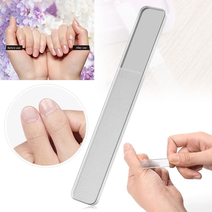 Nano Glass Nail Shiner Crystal Nail Files Buffer Polished Nails