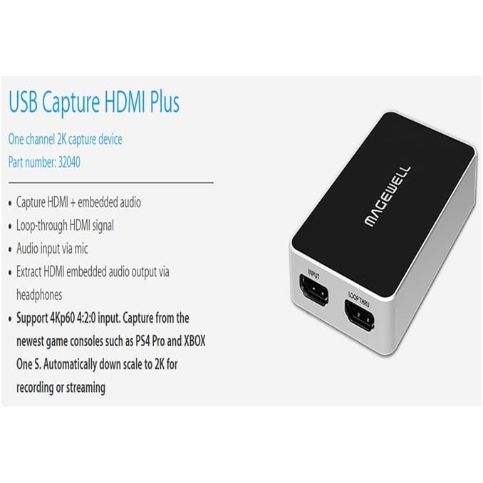 Murah Magewell Usb Capture Hdmi Plus Bagus