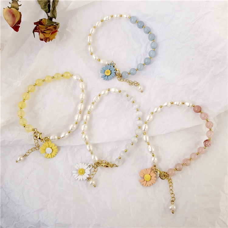 Gaya Korea Dongdaemun yang sama produk elegan little daisy bunga gelang wanita in Dingin gaya gelang