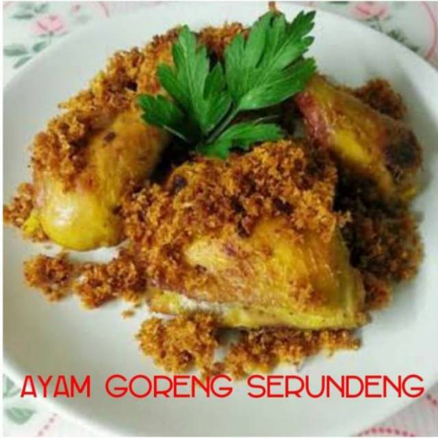 

Ayam Goreng Serundeng + Sambal - 1 Ekor