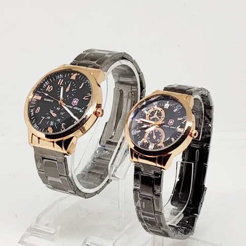 Jam tangan couple terbarumewah rantai elegan