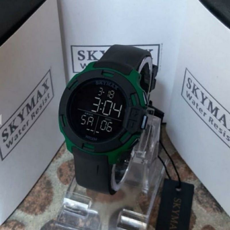 JAM TANGAN WANITA SKYMAX STRAP SILIKON LEMBUT WATER PROFF