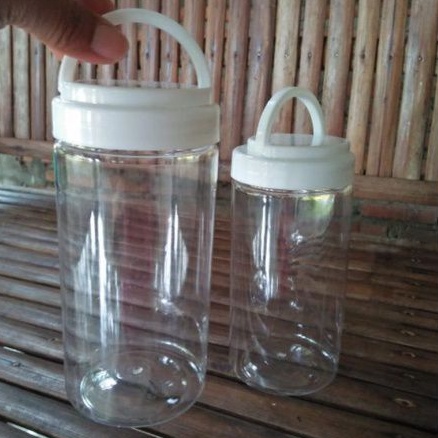 Toples mini 450 ml Panjang Tabung Silinder Plastik Pet/Wadah Kue Kering/Permen/chesse stick