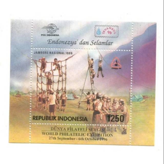 

Prangko souvenir sheet STAMP EXHIBITION ISTANBUL tahun 1996 MINT