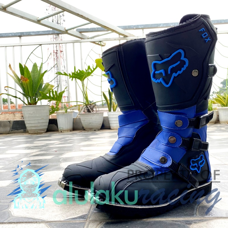 Sepatu Trail Motocross X Lokal Boots Riding SV Premium Quality with Safety Protectors - 006