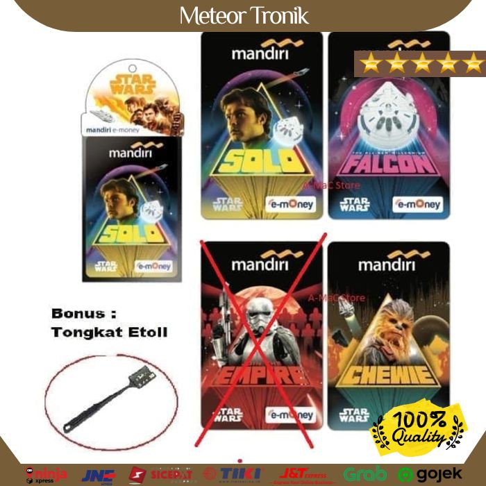 Mandiri E-Money Solo: A Star Wars Story Edition - Kartu Emoney MT 140