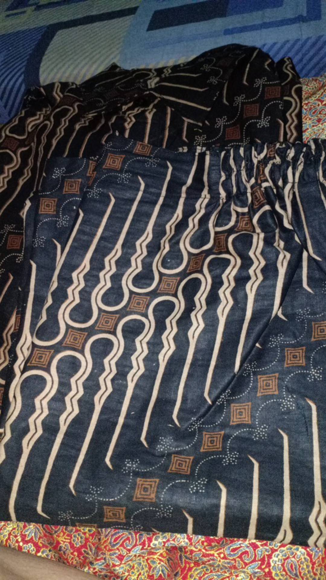 Asifa Batik Hrb026 Kenongo Kemeja Tosca Pendek Pekalongan Padi M L Xl Sogan Tulis Halus Kemeja Batik