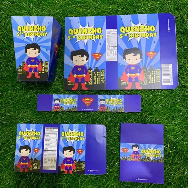 

Superman label pocky aqua mimi popcorn