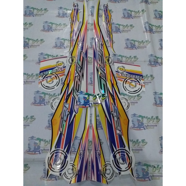 striping step 125 spin 125 thailand transparan uv rainbow hologram