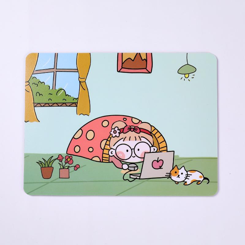 TS01-Mouse pad gambar lucu cartoon girl cute murah import