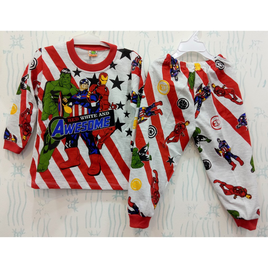 SETELAN PIYAMA / BAJU TIDUR ANAK KAKUGO