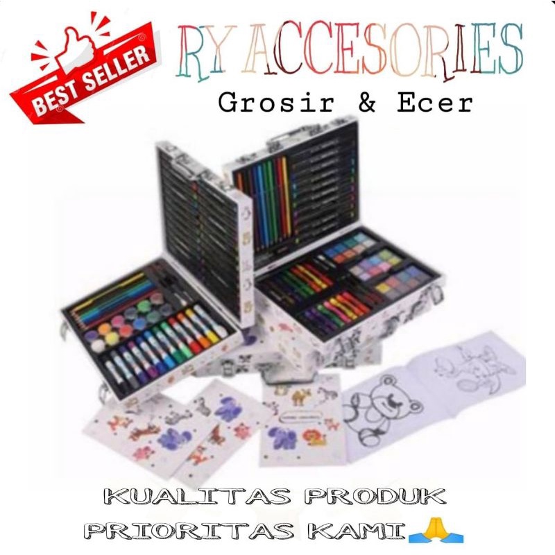 

RY - art set Crayon koper 154pcs Warna Anak Set Alat Lukis Menggambar Seni Kerajinan