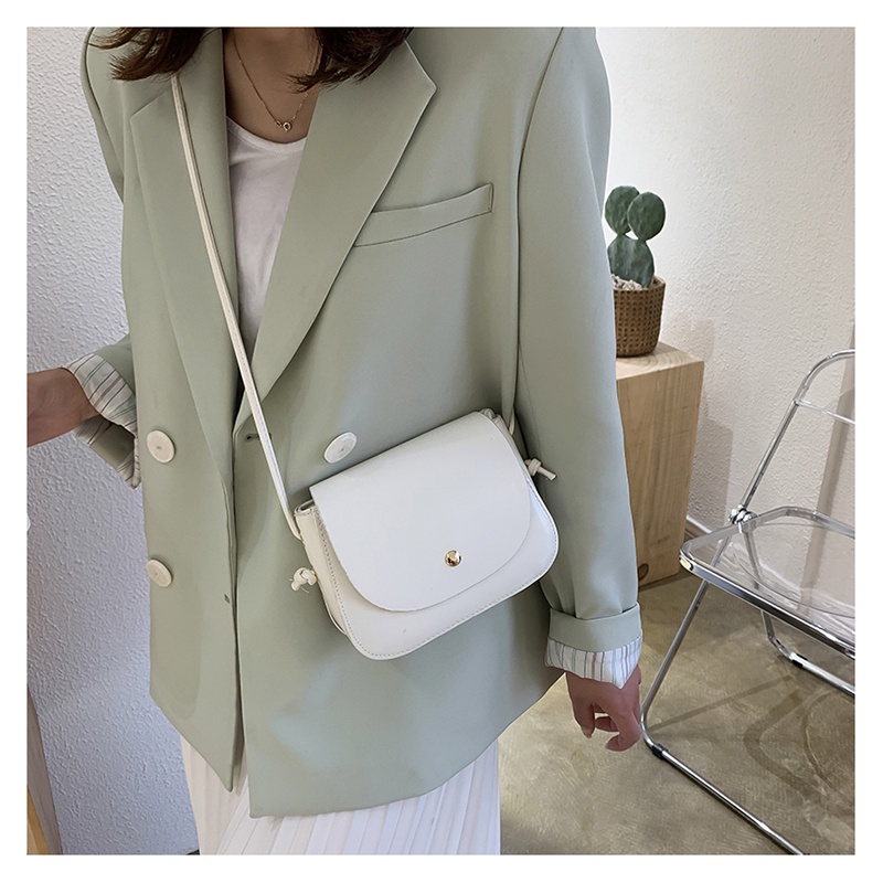 KOREAN SMALL MESSENGER BAG SIMPLE TRENDY / Korean leather sling bag / tas korea selempang / tas slempang kulit mini / tas import lucu simpel simple warna pastel