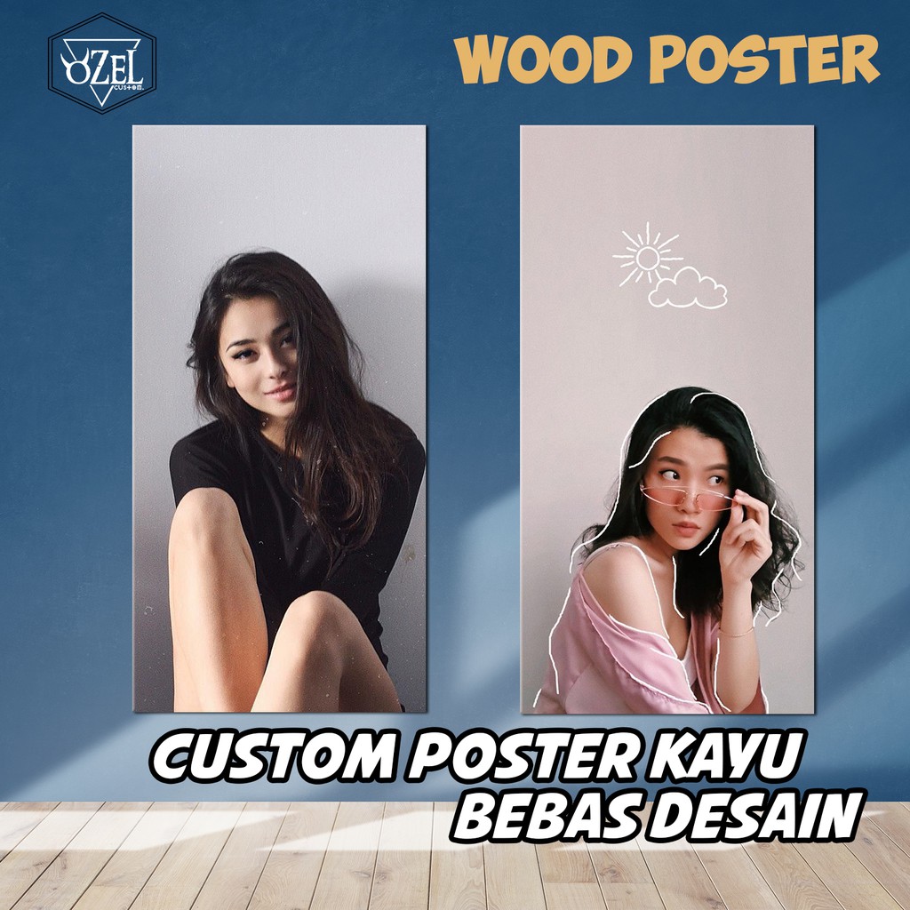 CUSTOM POSTER KAYU | FOTO | WALLPAPER | QUOTES | LOGO | BRANDS