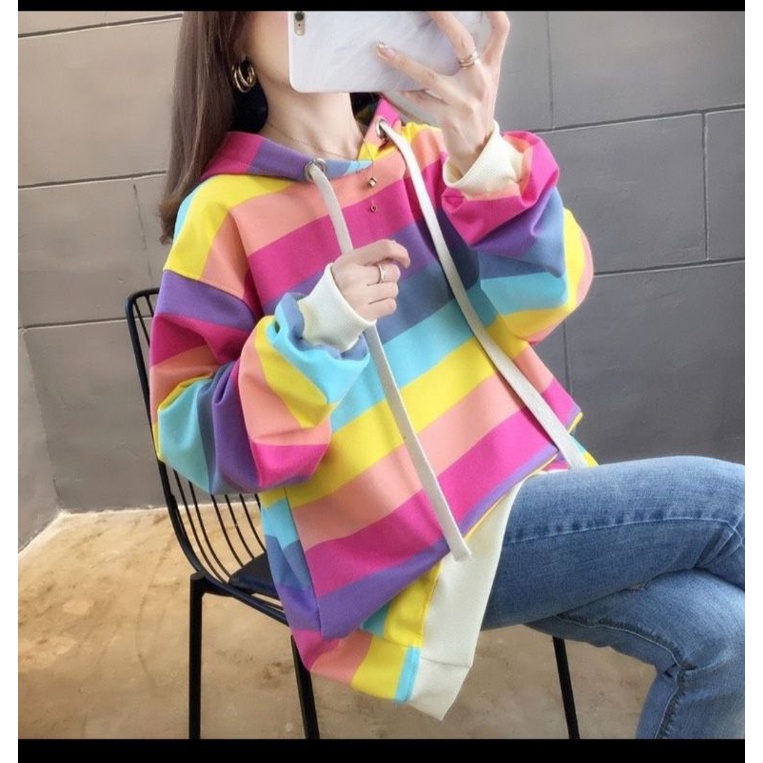 MDLV ~ 953 Sweater Rainbow Fleece Import