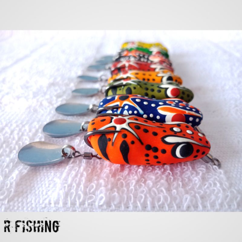 SOFT FROG SPIDER 3,7CM BFFC LURE | UMPAN PANCING CASTING IKAN GABUS DAN TOMAN || UMPAN KATAK MAINAN