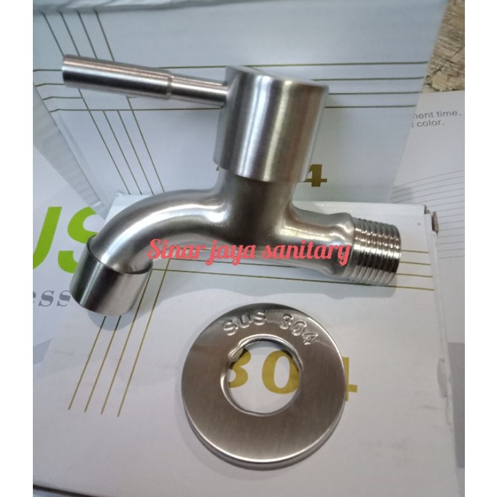 Kran tembok stainless SUS 304 / Kran toilet stainless