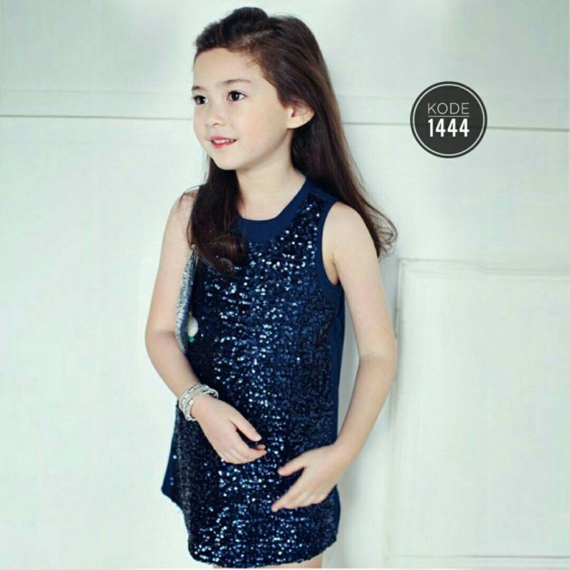 DRESS IMPORT ANAK CEWE BIRU