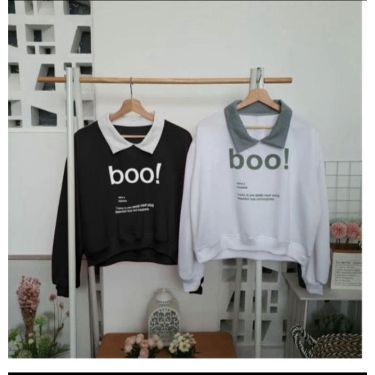 SWEATER BERKERAH BOO