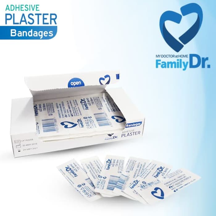 PLASTER LUKA FAMILY DR ECERAN/ PLESTER LUKA TRANSPARANT/ HANSAPLAS / OK PLAST ISI 10 pcs