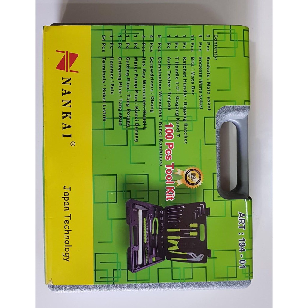 Nankai Tool kit 100 pcs Set Kunci Perkakas toolkit