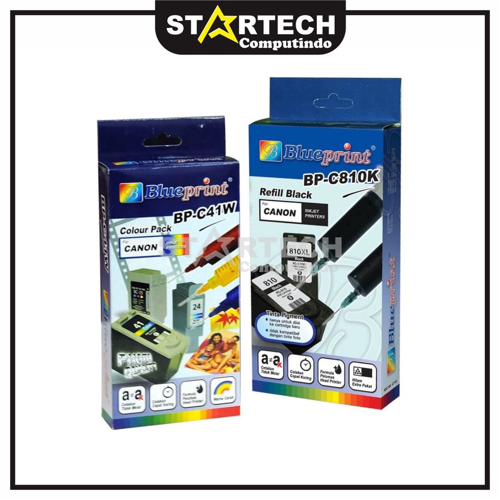 Tinta Suntik Canon Blue Print Black & Colour