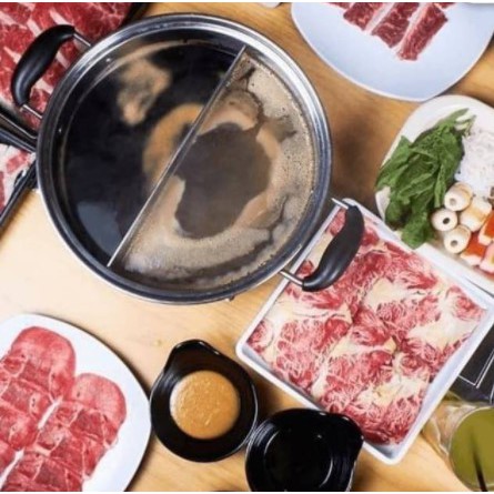 Maxim Steambot Hot Pot Suki Pan Shabu Shabu Panci Sekat Stainless 26