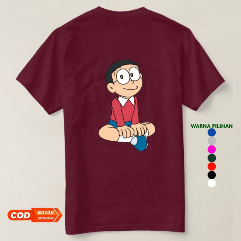 Kaos anak murah keren/baju anak Nobita murah/gambar bisa request, bisa pake nama