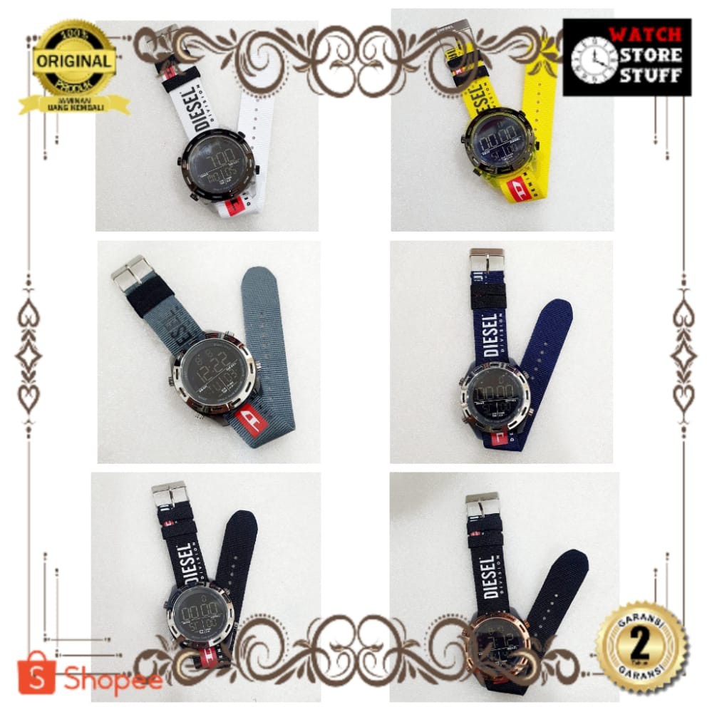 JAM TANGAN PRIA WANITA | RANTAI | KULIT | KARET | MURAH | PRIA DIESEL DZ 9289 GOLDEN APPLE ONLY THE 