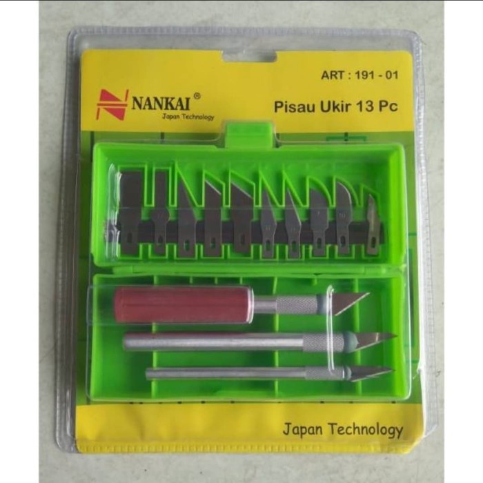 

UKIR-ALAT- PISAU UKIR NANKAI 13 PCS ALAT UKIR KAYU NANKAI SET 13 PCS -ALAT-UKIR.