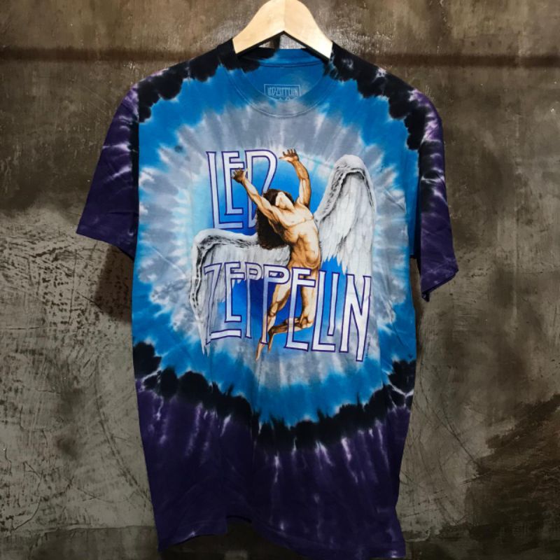 Kaos / T Shirt Tie Dye LED ZEPPELIN - SWAN SONG TD by LIQUIDBLUE