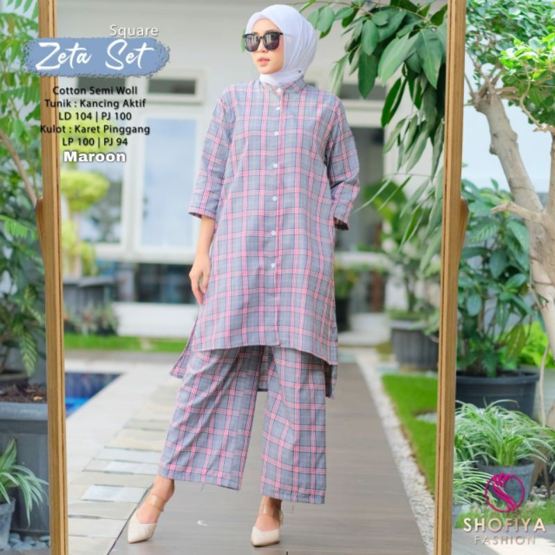 setelan celana Zeta square by shofiya