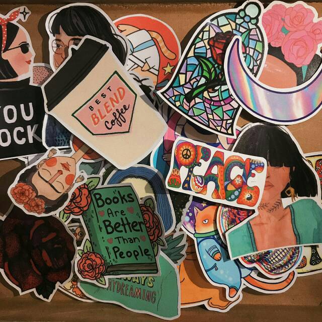 

Hippie Premium Tumblr Sticker A5