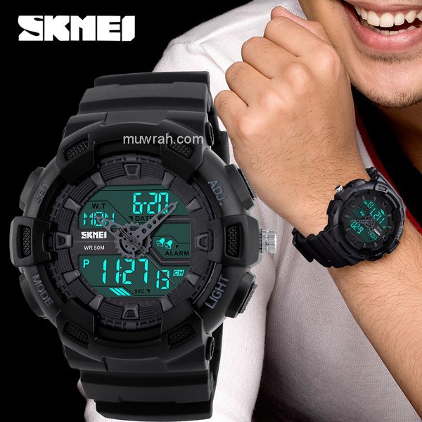 MURAH -  Jam Tangan Pria  Outdoor Anti Air Casio G Shock QnQ Dual Time Jam Tangan SKMEI ORIGINAL