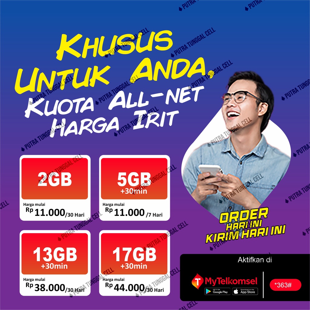 Kartu Sakti/Combo sakti Paket Internet Murah 17GB 40RB Plus telpon murah Bisa digunakan Seluruh Indonesia