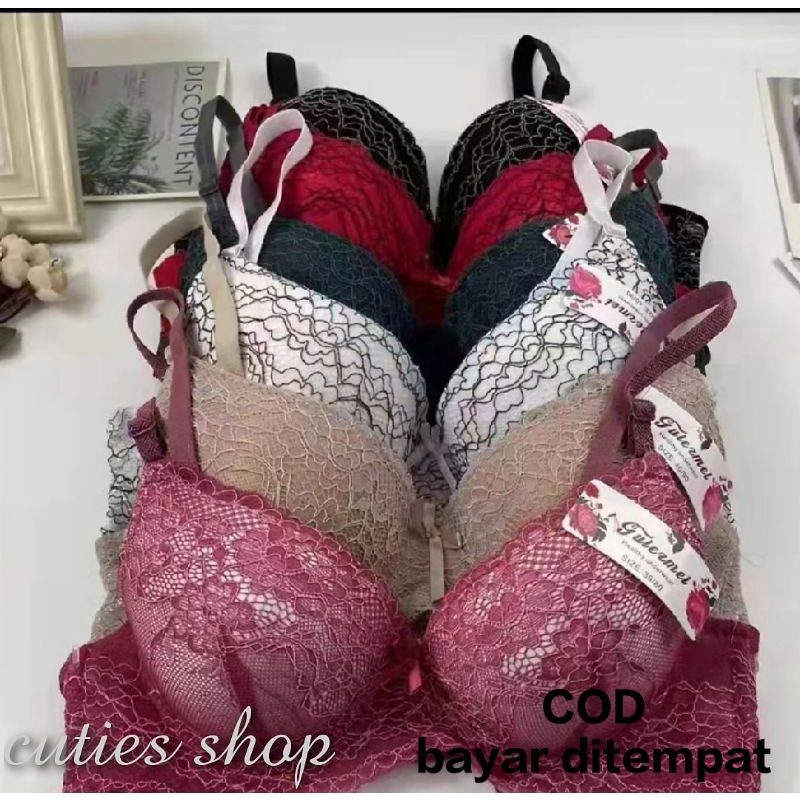 BRA CANTIK FULL BRUKAT - bra kawat- sz 36-44