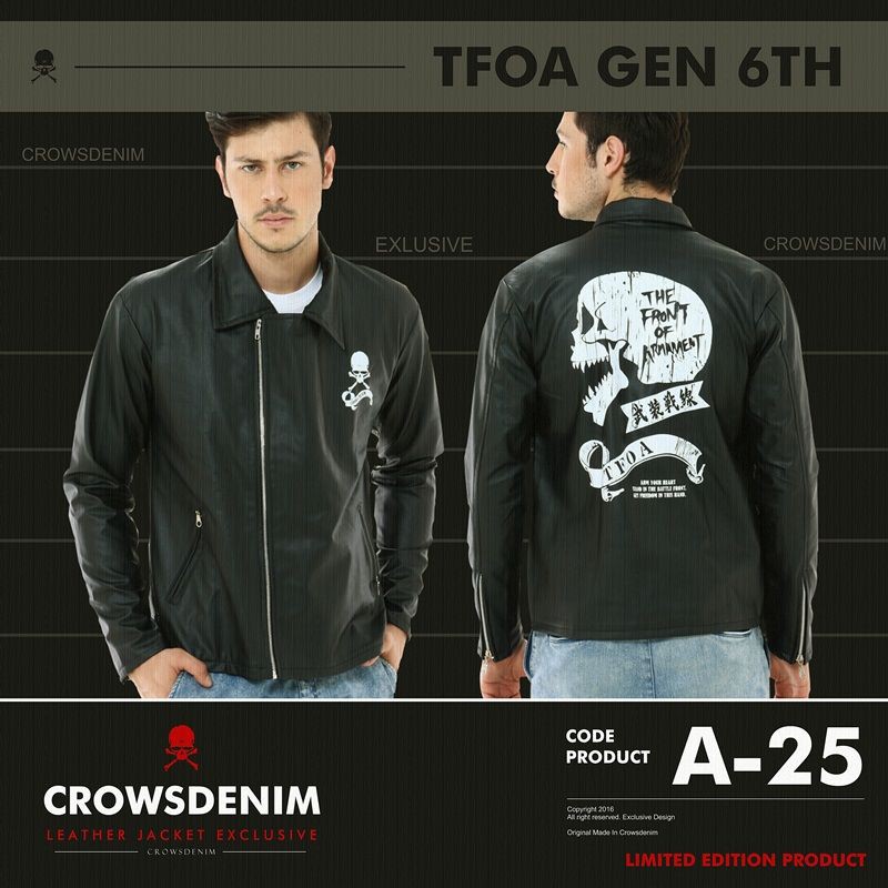 TFOA Leather Biker Jaket A-25