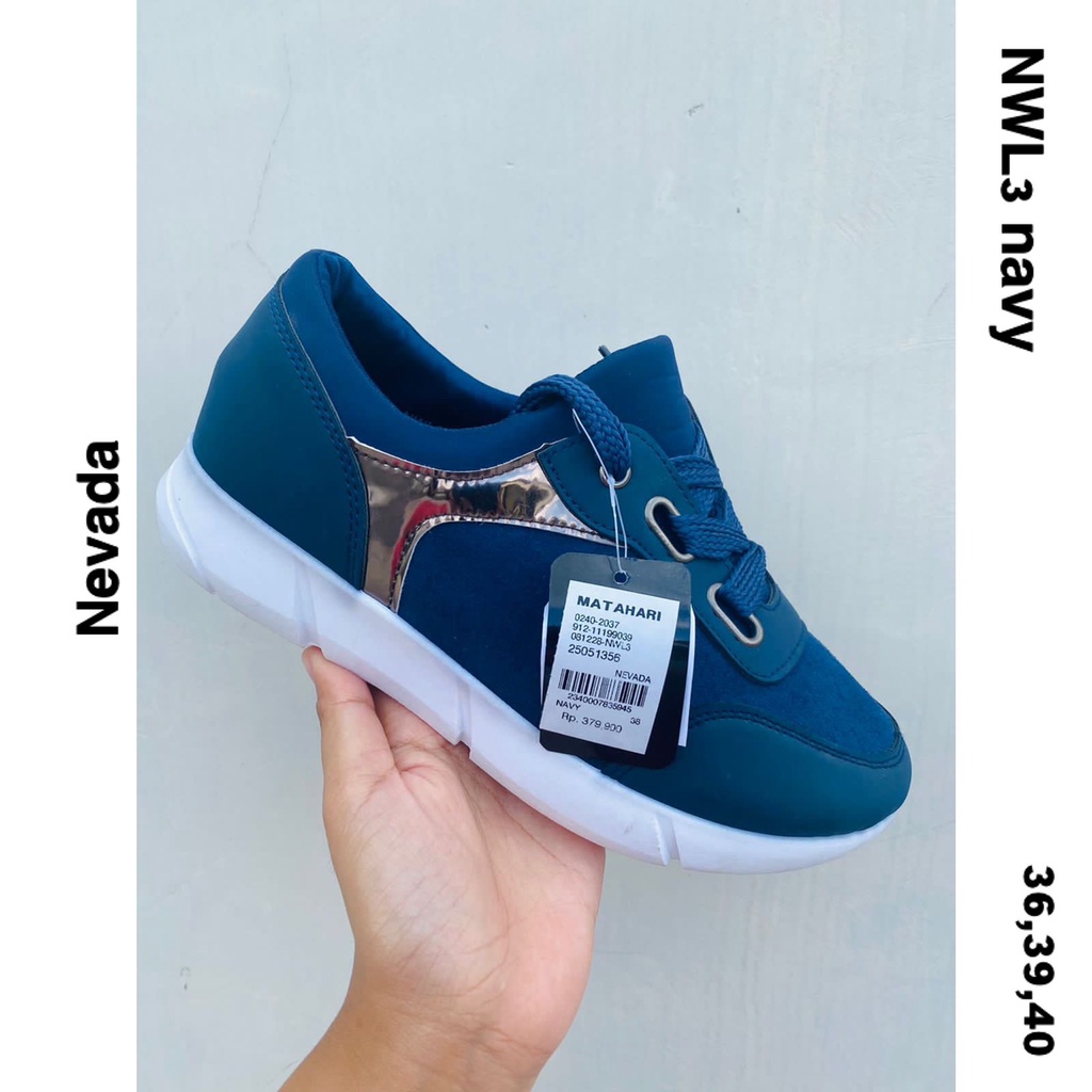 SNWL3Navy Sepatu Nevada