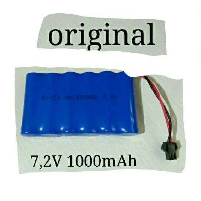  Baterai  cas  mobil  remote rc 7 2v 1000mah rangkap 6 slot 