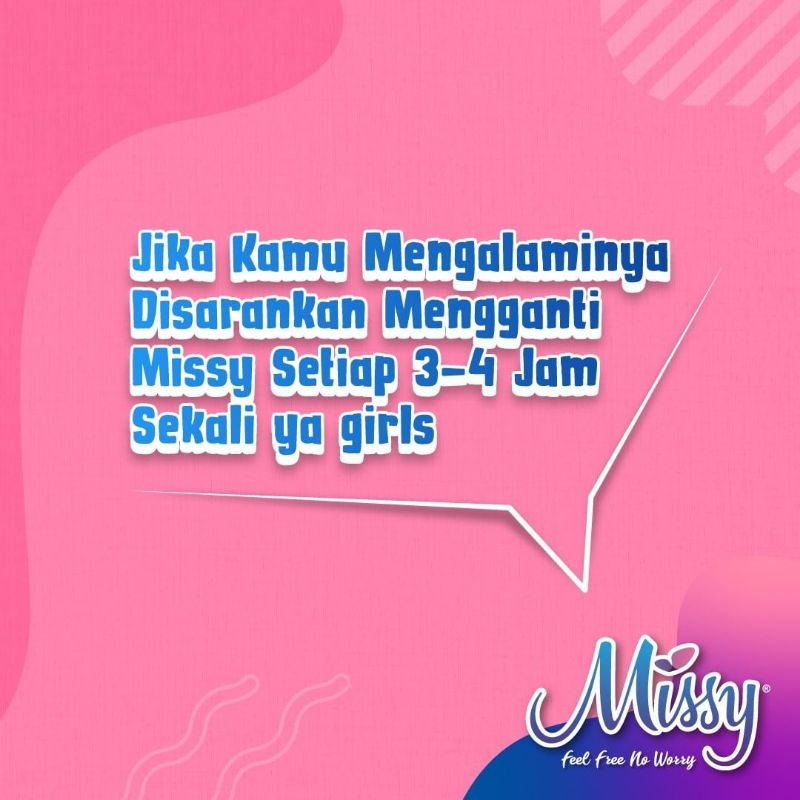 Pembalut Missy Original 100% / Missy Pantyliner / Pembalut kesehatan