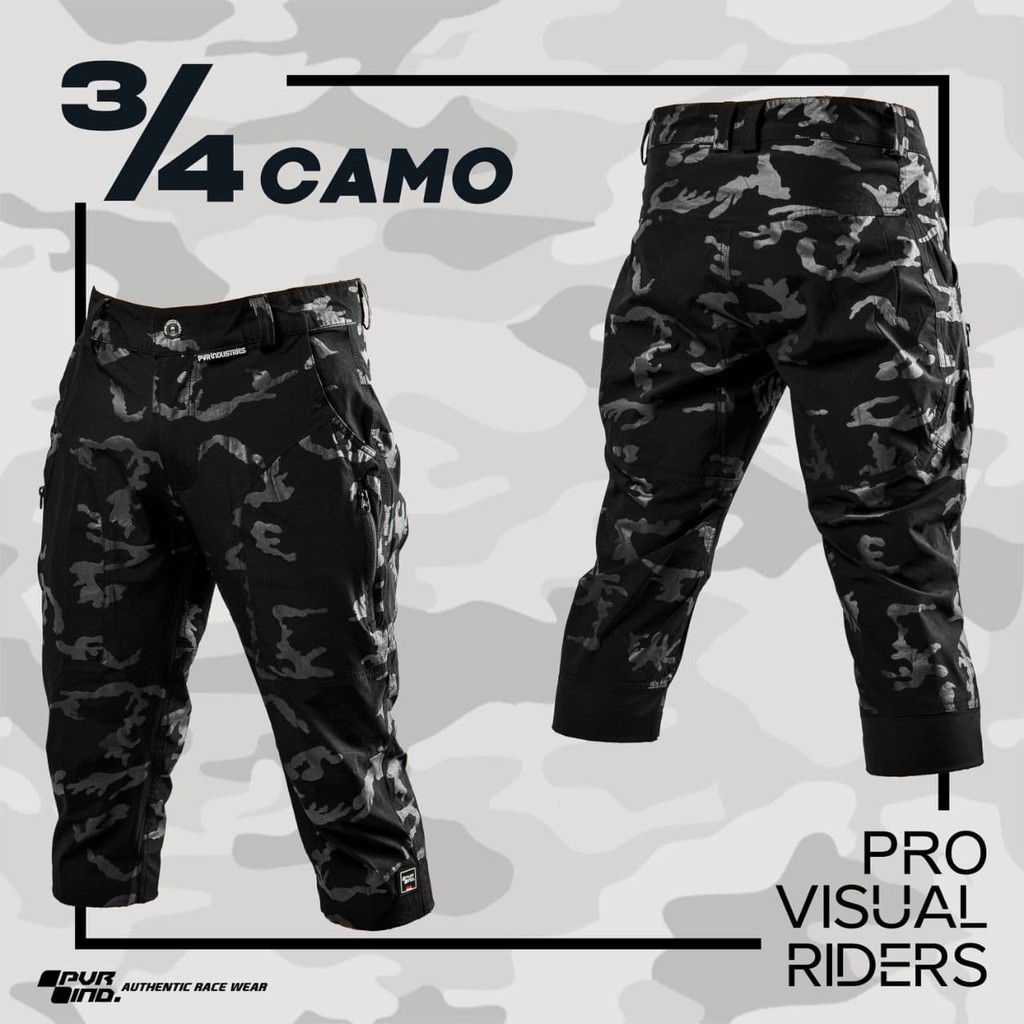 Celana 3/4 CAMO PVR - Cycling Pants Gowes - Celana sepeda gowes