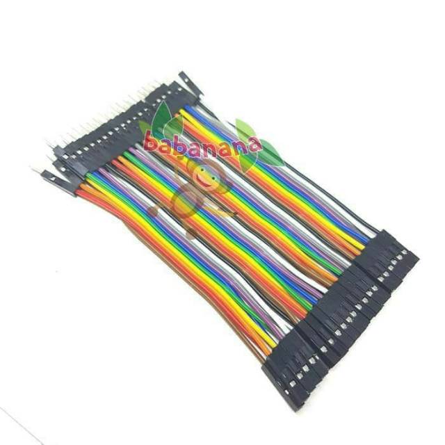 40pcs Kabel Jumper Dupont Breadboard Arduino 2.54mm male female 10cm